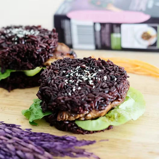 Teriyaki Pork Jasberry Rice Burger