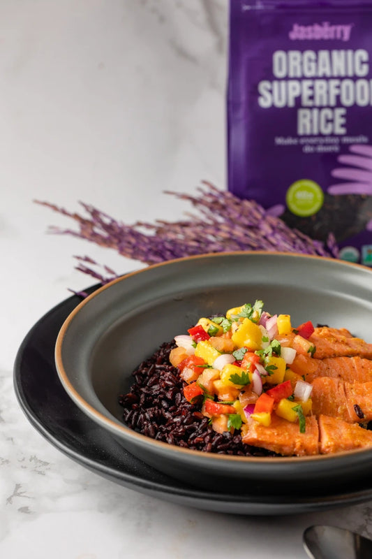 Express Buddha Bowl with Ready-to-eat Jasberry Rice